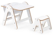 Houten peuter set wit inclusief krukjeTangara Groothandel Mooi voor de Kinderopvang1